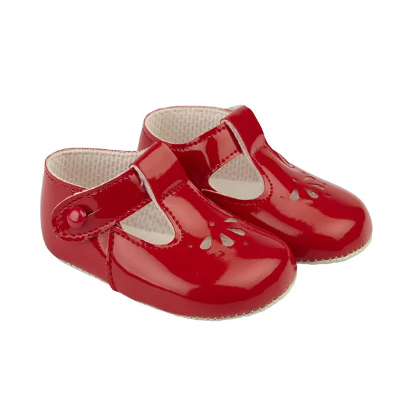 Cut-Out Shoes - Red Patent