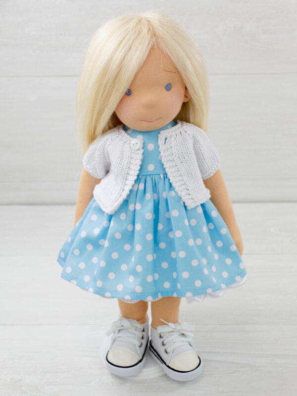 Little Dolly Dot's Cardigan PDF Knitting Pattern - Image 2