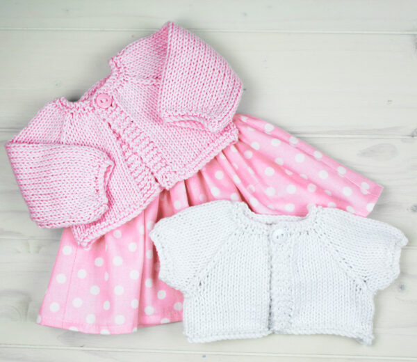 Little Dolly Dot's Cardigan PDF Knitting Pattern - Image 4