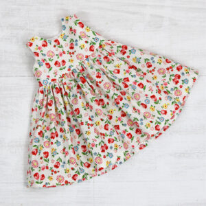 Sleeveless Dress - Cream Tulip Fabric